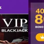 Au Casino RoyalSpinz, jusqu'à 800 euros promotionnels sont gagnés pour 400% sur le montant entré